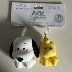 Better Together Snoopy and Woodstock Magnetic Hallmark Ornaments, Set of 2